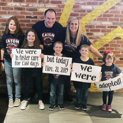 Local family embraces adoption in a big way